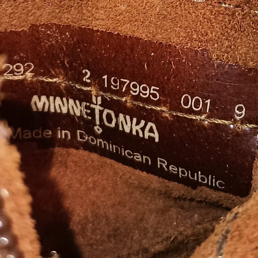 Minnetonka Infant Double Fringe Moccasin Boots 2
